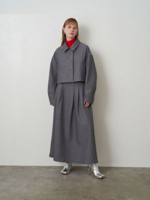 美品❣️ELENDEEKエレンディーク❣️ スプリングロングコート　ポケット付 BONDING CROPPED JK | ELENDEEK/エレンディーク