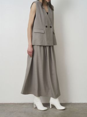 エレンディーク コンビネーションジレワンピース グレー ノースリーブ サイズ02 COMBINATION GILET OP | ELENDEEK/エレン