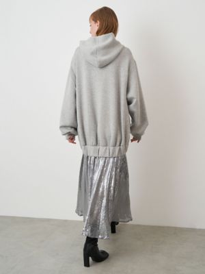 未使用【ELENDEEK♡エレンディーク】24AW ドッキングフーディワンピース ✤24AW✤未使用《エレンディーク》シャイニードッキングフーディ