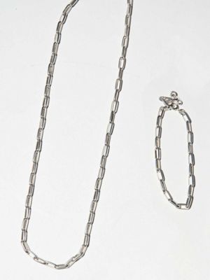 ＳＩＬＶＥＲ９２５　ＯＶＡＬ　ＣＨＡＩＮ　ＢＲＡＣＥＬＥＴ