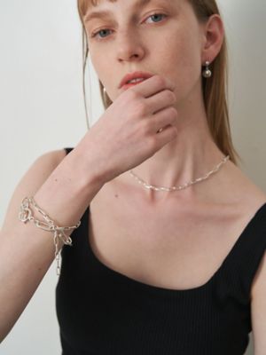 ＜ELENDEEK＞ＳＩＬＶＥＲ９２５　ＯＶＡＬ　ＣＨＡＩＮ　ＢＲＡＣＥＬＥＴ