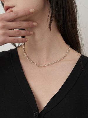 SILVER925 OVAL CHAIN NECKLACE