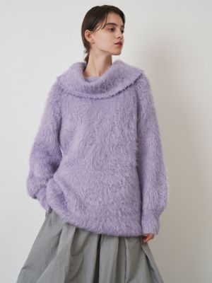 SHAGGY KNIT OFF SHOULDER | ELENDEEK