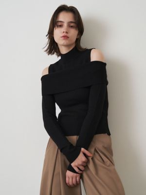 OFF SHOULDER KNIT SET TOP | ELENDEEK