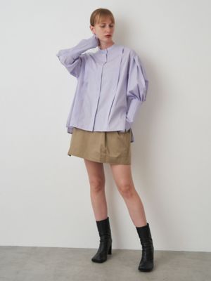 TUCK CUFF SHIRT BL | ELENDEEK/エレンディーク
