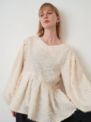 ELENDEEK/エレンディーク FRINGE PEPLUM BL