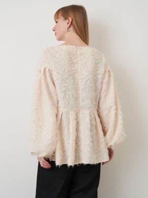 まむあむ　エルDaisy gather peplum UVcut Daisy gather peplum UVcut sheer Parker -ivory-