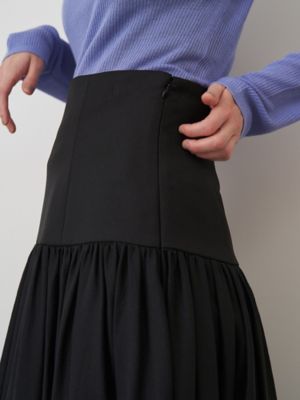 SHEER BLOCK FLARED SK | ELENDEEK/エレンディーク