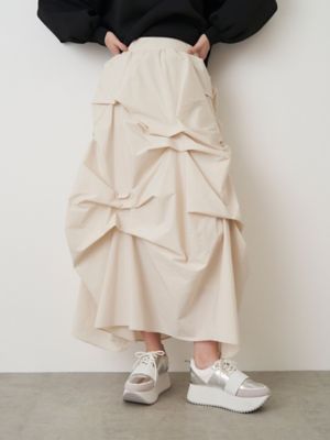 TUCK DRAPE TAFFETA SK | ELENDEEK/エレンディーク