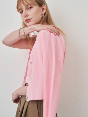 ELENDEEK カーディガン 02サイズ グレー/ピンク COMPACT CREW NECK TWIN KT | ELENDEEK