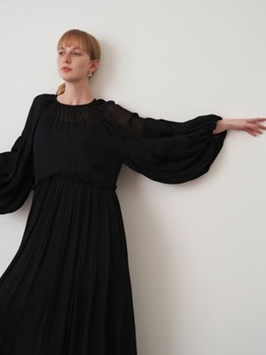GATHER SHOULDER V NECK OP | ELENDEEK