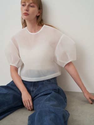 ＜ELENDEEK＞ＭＥＳＨ　ＢＯＮＤＩＮＧ　ＣＲＯＰＰＥＤ　ＴＯＰ