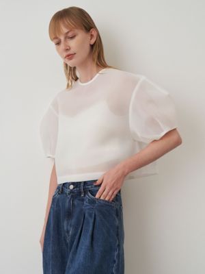 MESH BONDING CROPPED TOP | ELENDEEK