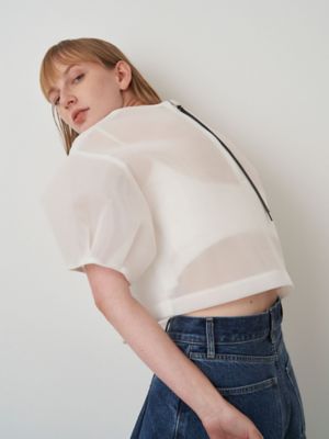 elendeekエレンディーク/メッシュボンディングクロップドトップ エレンディーク メッシュボンディングクロップドトップ elendeek