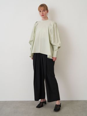 美品　ELENDEEK ASYMMETRY FLARE NECK BL ASYMMETRY DRAPE KT | ELENDEEK/エレンディーク