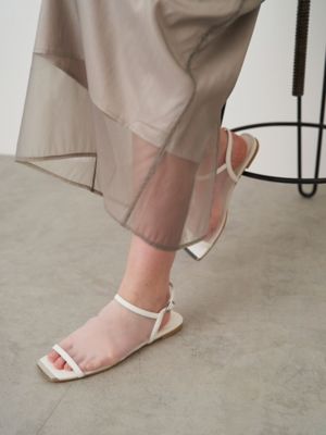 SHEER FLAT SANDAL | ELENDEEK/エレンディーク