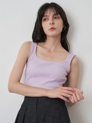 売れ筋がひ新作！ SQUARE NECK ELENDEEK/エレン | TANK PAD トップス