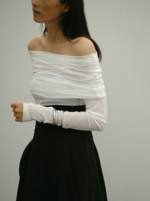 ELENDEEK/エレンディーク POWERNET OFF SHOULDER TOP