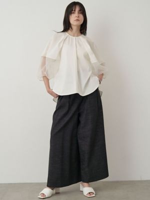 HALF ORGANZA SLEEVE BL | ELENDEEK/エレン