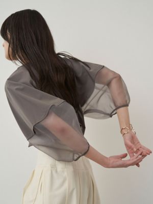 HALF ORGANZA SLEEVE BL | ELENDEEK/エレン 