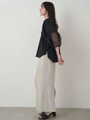 HALF ORGANZA SLEEVE BL | ELENDEEK/エレン 