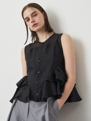 ＜ELENDEEK＞ＳＨＥＥＲ　ＦＲＩＬＬ　ＳＬＥＥＶＥＬＥＳＳ　ＢＬ