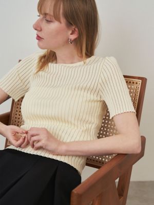 SHEER STRIPE HALF SL KT | ELENDEEK/エレン