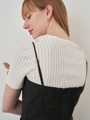 SHEER STRIPE HALF SL KT | ELENDEEK/エレン
