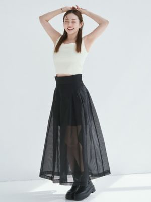 【ＦＵＪＩＫＯ×ＥＬＥＮＤＥＥＫ】ＲＩＢ　ＫＮＩＴ　ＴＡＮＫ