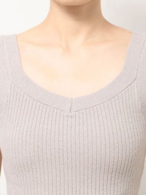 【ＦＵＪＩＫＯ×ＥＬＥＮＤＥＥＫ】ＲＩＢ　ＫＮＩＴ　ＴＡＮＫ