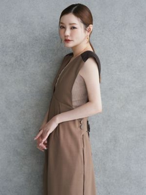 【ＦＵＪＩＫＯ×ＥＬＥＮＤＥＥＫ】ＲＩＢ　ＫＮＩＴ　ＴＡＮＫ