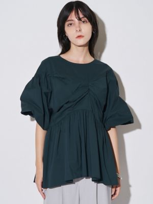 まむあむ　エルDaisy gather peplum UVcut Daisy gather peplum UVcut sheer Parker -ivory-