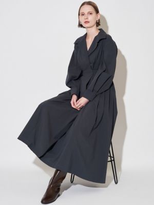 ELENDEEK/エレンディーク OPEN COLLAR F/F OP ネイビー ワンピース・ドレス【三越伊勢丹/公式】