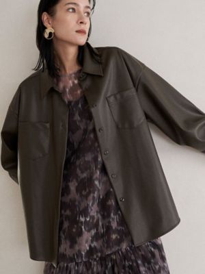 ELENDEEK/エレンディーク VARIETY MATERIAL OVER SH ブラウン トップス【三越伊勢丹/公式】