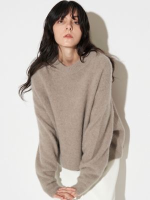 【本日限定価格】★新品★伊勢丹別注★英国製★GROVERALL最上級モデル WOOL CASHMERE MELANGE KN V NECK P／O