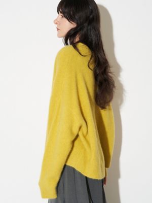 な*ね様 ELENDEEK フォックスウールアシンメトリーニット ブラック ELENDEEK（エレンディーク） ニット セーター フォックスウール