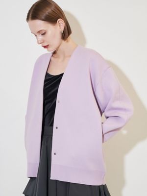 ELENDEEK♡ウエストシェイプ ラベンダーカーディガン♡エレンディーク♡ ELENDEEK（エレンディーク）の「ウエストシェイプニットカーディガン
