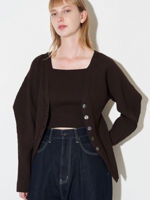 ELENDEEK SILHOUETTE ENSEMBLE シルエットアンサンブル ELENDEEK（エレンディーク） カーディガン シルエットアンサンブル