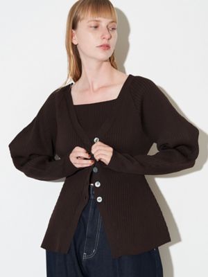 エレンディーク　黒　　カシミヤ混ニット ELENDEEK エレンディーク カシミヤ混 ニット フリーサイズ ブラック