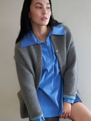 ⭐︎美品⭐︎エレンディーク　CNラクーンミックスWカーディガン ELENDEEK（エレンディーク） カーディガン CNラクーンミックスダブル
