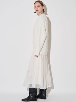 ＜ELENDEEK＞ＢＲＵＳＨＥＤ　ＹＡＲＮ　ＫＮＩＴ　ＤＯＣＫＩＮＧ　ＯＰ