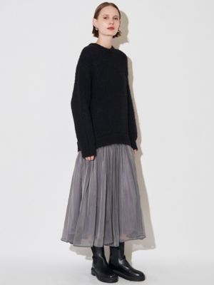 ELENDEEK/エレンディーク BRUSHED YARN KNIT DOCKING OP ブラック ワンピース・ドレス【三越伊勢丹/公式】