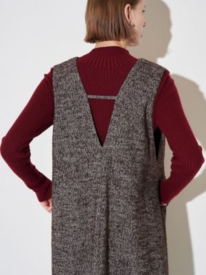 TWEED DEEP V NECK OP | ELENDEEK/エレンディーク 