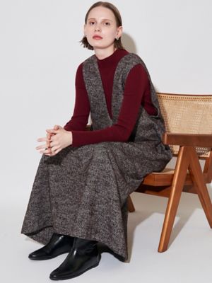 TWEED DEEP V NECK OP | ELENDEEK/エレンディーク