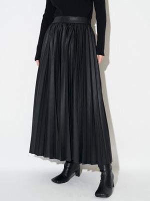 FAUX LEATHER PLEATS SK | ELENDEEK/エレン