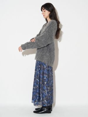 タグ付き新品⭐︎ ELENDEEK BLURRED PRINT SK ブルー02 BLURRED PRINT SK | ELENDEEK/エレンディーク | 三越