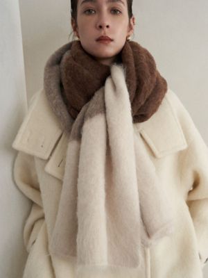 ELENDEEK/エレンディーク MULTI COLOR STOLE ブラウン スカーフ・ショール【三越伊勢丹/公式】