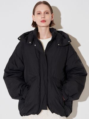 エレンディーク　オーバーサイズ ダウンジャケット ブラック OVER FORM DOWN CT | ELENDEEK/エレンディーク | 三越