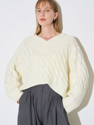 V－NECK CABLE KT | ELENDEEK/エレンディーク | 三越