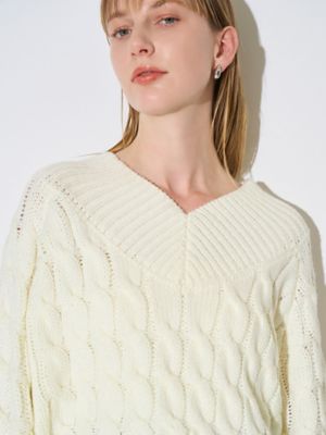 V－NECK CABLE KT | ELENDEEK/エレンディーク | 三越